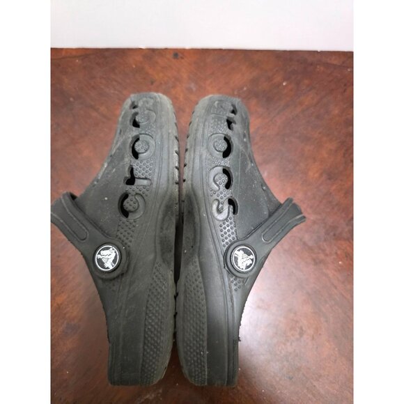 Crocs Classic Black Clogs Adjustable Back Strap & Ventilation Holes C13 - Picture 6 of 8